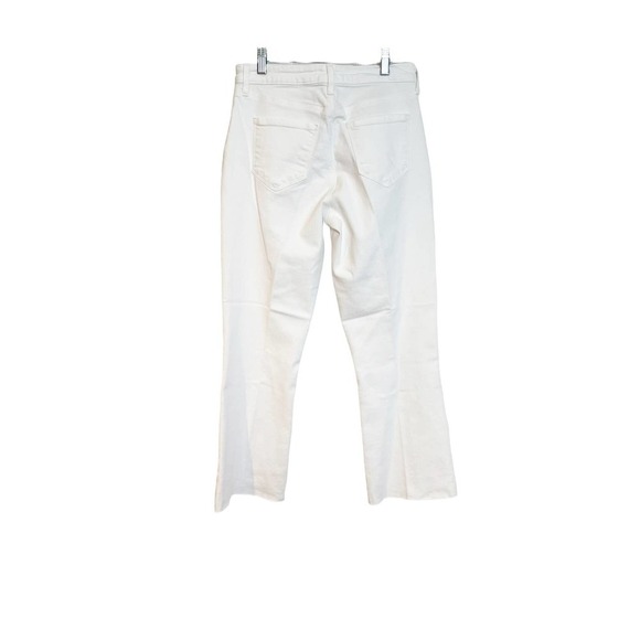 L'agence Kendra High-Rise Cropped Flare Leg Jeans White Women's Size 27 NWOT - Picture 3 of 9